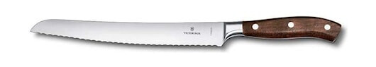 Brødkniv 23 cm, smidd, tagget med rosentrehåndtak Grand Mitre