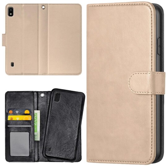 Generic Samsung Galaxy A10 - Lommebok Deksel Beige
