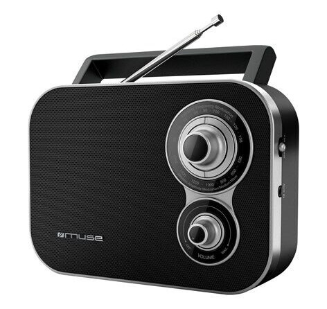NEW-ONE Muse M-051 Bærbar FM/AM Radio Digital Sort NEW-ONE Muse M-051 Bærbar FM/AM Radio Digital Sort