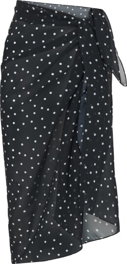 Gina Tricot Chiffon Sarong Black ONE SIZE