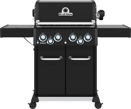 Broil King   Baron 490 Shadow gassgrill med rotisseri og sidebrenner