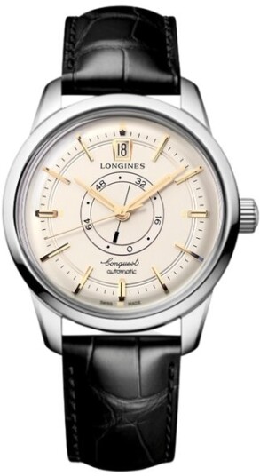 Longines Herreklokke L1.648.4.78.2 Heritage Classic Antikkhvit/Lær Longines Herreklokke L1.648.4.78.2 Heritage Classic Antikkhvit/Lær