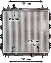 VAN WEZEL 07002072 Radiator motorkjøling VAN WEZEL 07002072 Radiator motorkjøling