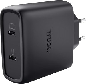Trust Maxo Gan 65W 2Xusb-C Sort Trust Maxo Gan 65W 2Xusb-C Sort