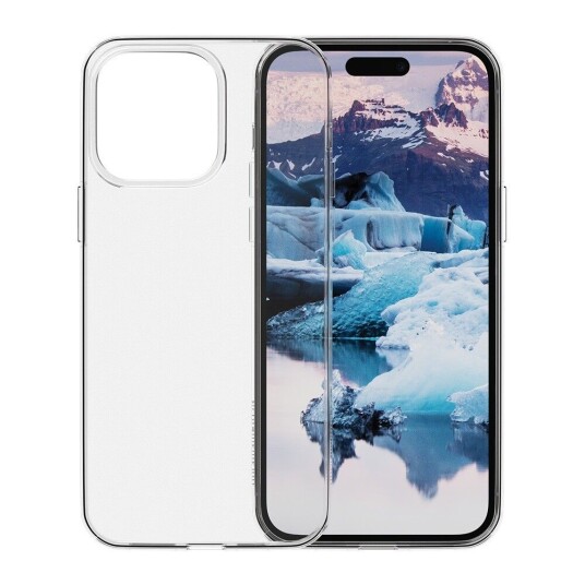 Dbramante1928 Greenland Gjennomsiktig Mobildeksel for iPhone 15 Pro - 100% Resirkulert Plast