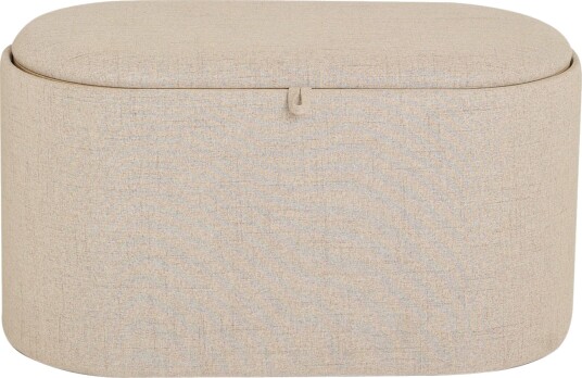 Velmira Puff 77 cm Oval Beige