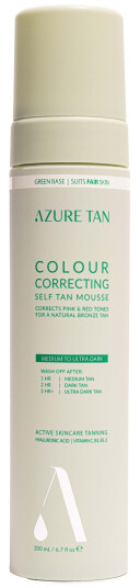 Azure Tan Self Tan Mousse  Self Tan Mousse Green Base Medium To Ultra