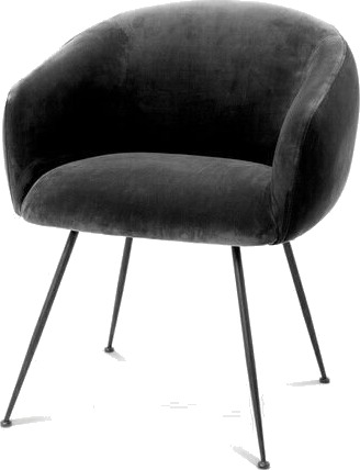 Elbury spisestol savona dark grey