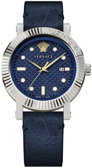 Versace Herreklokke VESR00222 V Classic Blå/Lær Ø42 mm