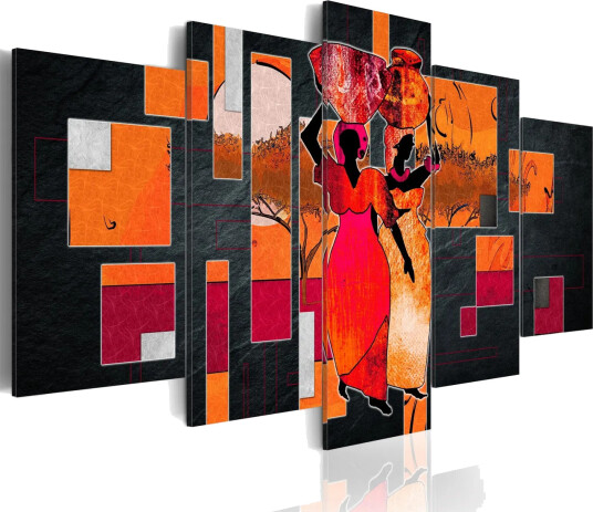 Bilde Women Carrying Water 100x50 Artgeist sp. z o. o.