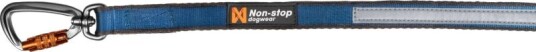 Non-stop Dogwear Move Hundebånd 1.5m Nylon Blå med Twist-lås Karabinkrok