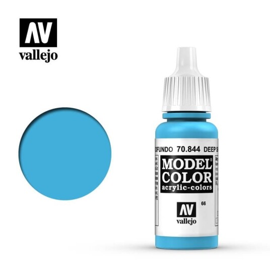 Vallejo 70.844 Modellfarge Deep Sky Blue 17 ml - Blå Matt
