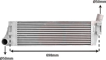 VAN WEZEL 43004316 Intercooler