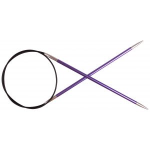 KnitPro Zing Rundpinde Messing 60cm 3,75mm / 23.6in US5 Amethyst