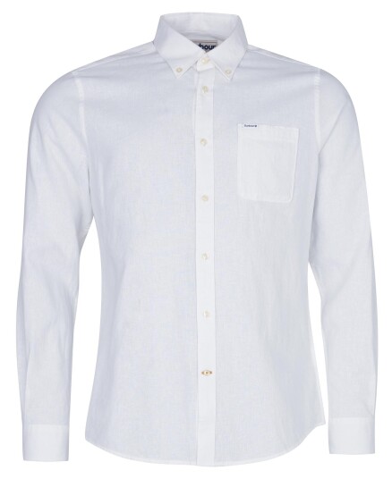 Barbour Nelson Tailored Shirt hvit menn Barbour Nelson Tailored Shirt hvit menn