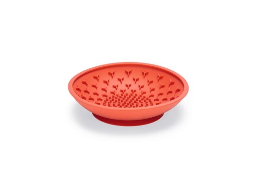 Slikkematte Disk Rød 19Cm