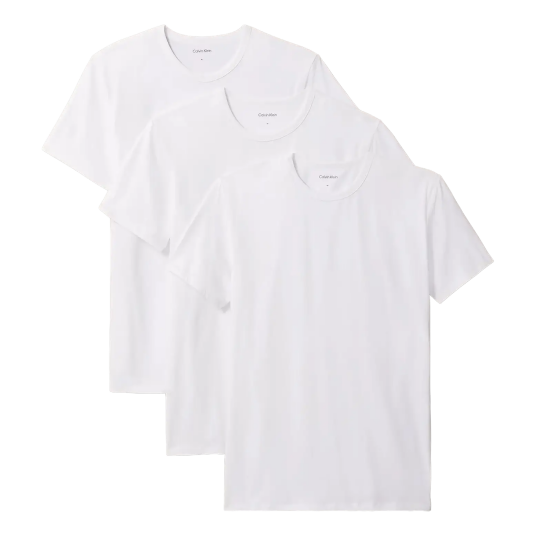 Calvin Klein S/S Crew Neck 3Pk - White - XXL
