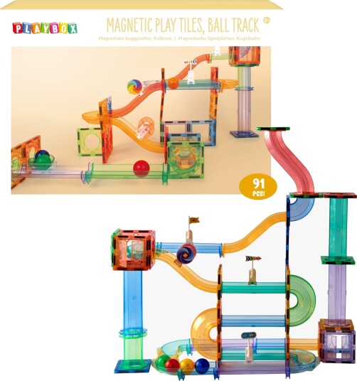 Playbox Magnetisk Kulebane 91 Deler