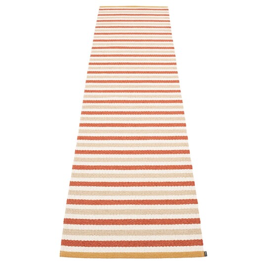 Pappelina Teo gulvteppe 70 cm x 300 cm, brick/beige/vanilla