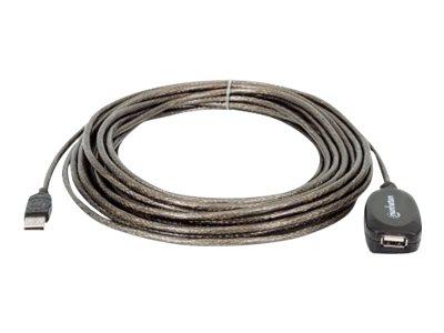 Manhattan 10m USB 2.0 Aktiv Forlengerkabel USB A Hankjønn/Hunkjønn Manhattan 10m USB 2.0 Aktiv Forlengerkabel USB A Hankjønn/Hunkjønn