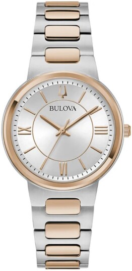 Bulova Dameklokke 98L327 Classic Sølvfarget/Rose gulltonet stål