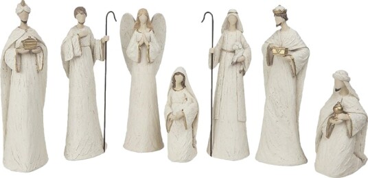 Seasons JULEKRYBBE SETT FIGURER 7 DELER HVIT