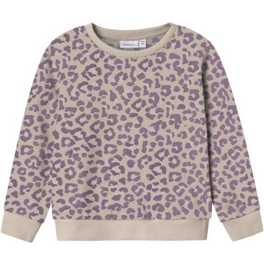 Name It Summer Sand Leo Nmfdavina Ls Sweat Fleece Bru Noos 98