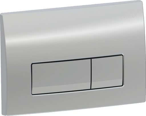 GEBERIT Delta50 2-spylers betjeningsplate krom chrome 246x164x26 mm