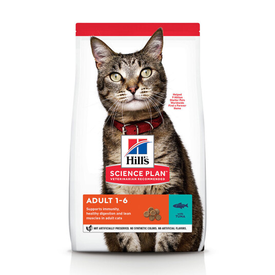 Hill's Science Plan Feline Voksen Tørrfôr med Tunfisk 1,5 kg - Mage & Fordøyelse Hill's Science Plan Feline Voksen Tørrfôr med Tunfisk 1,5 kg - Mage & Fordøyelse