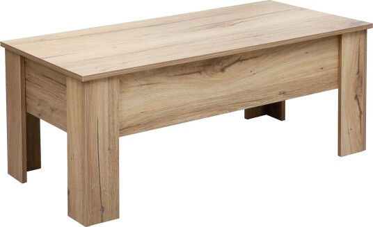 Sofabord HOME4YOU Hannes 100x50x42 cm rustikk melamin - Brun