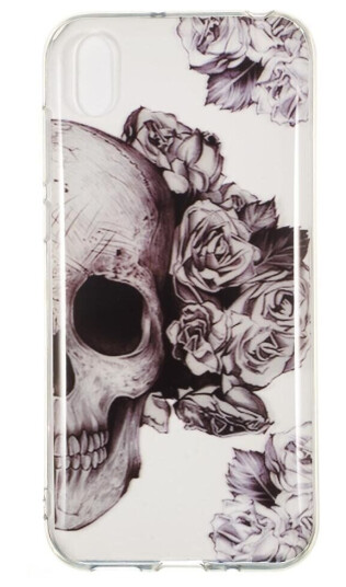 INCOVER Huawei Y5 (2019) Gjennomsiktigt Plastik Deksel m. Skull