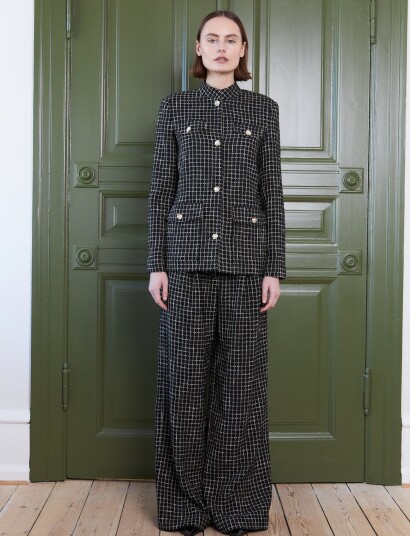 Stella Nova Checked Bouclé Jacket Black 38