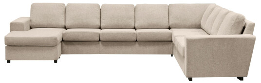 Nebraska Hjørnesofa med Divan Vendbar Beige Nebraska Hjørnesofa med Divan Vendbar Beige