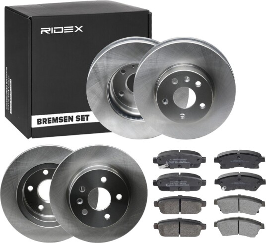 Bremseskiver og -klosser RIDEX 3405B1733