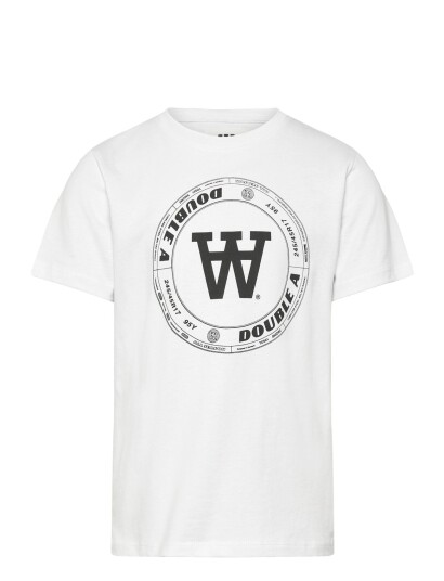 WOOD WOOD Wwola Tirewall T Shirt Gots White 86 92