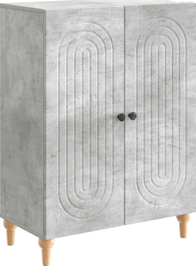 Serviesskap Betonggrå 66 x 34,5 x 90 cm Konstruert tre Serviesskap Betonggrå 66 x 34,5 x 90 cm Konstruert tre