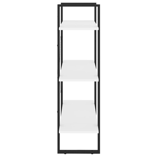 vidaXL Bokhylle hvit 80x30x105 cm sponplate