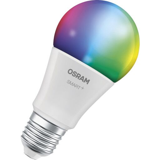 Osram Smart+ Wifi Matter E27 standardpære fargeskiftende 9,5W Osram Smart+ Wifi Matter E27 standardpære fargeskiftende 9,5W