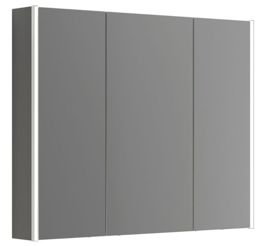 Dansani Inzo Ambi Speilskap 3 Dører B100-120xh80xd15 Grå Matt / 100cm Dansani Inzo Ambi Speilskap 3 Dører B100-120xh80xd15 Grå Matt / 100cm