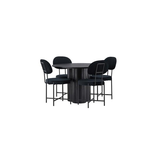 Venture Home Spisegruppe Venture Home Olivia Ø110 cm med 4 stk Stella Stoler GR23836