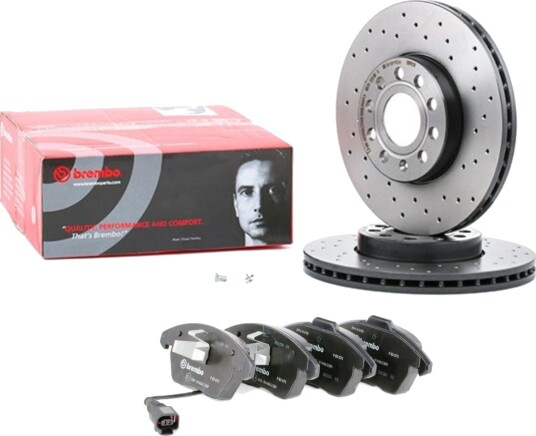 BREMBO BRB3405N0474 Bremseskiver og -klosser BREMBO BRB3405N0474 Bremseskiver og -klosser