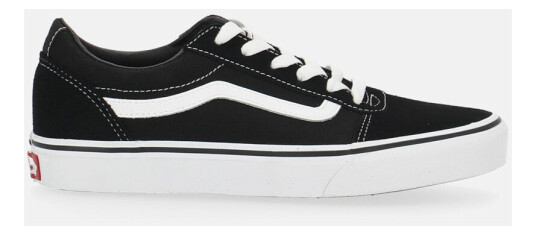 Vans Yt Ward (Suede/Canvas)black/White 34 (Us 3) Sko