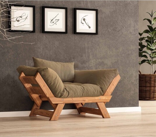 Zylar 2 seters Sovesofa Taupe