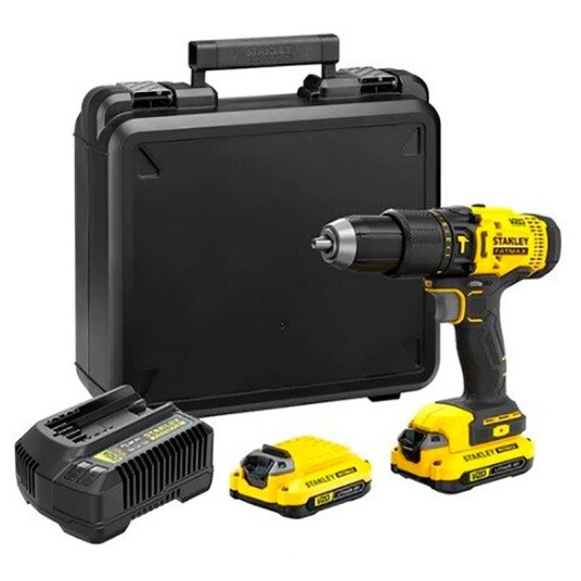 Stanley Fatmax SFMCD711C2K Drill 18V Med 2x1.5Ah batterier Stanley Fatmax SFMCD711C2K Drill 18V Med 2x1.5Ah batterier