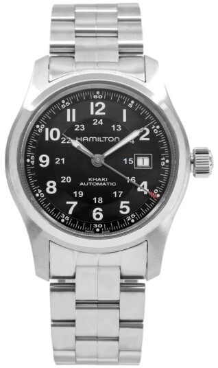 Hamilton Herreklokke H70515137 Khaki Field Sort/Stål Ø42 mm