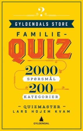 Gyldendals store familiequiz: 2000 spørsmål 200 kategorier Pocket Pent brukt bok