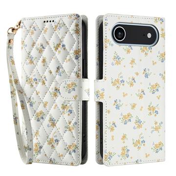 iPhone Air Rombisk blomsterlommebok etui   gule blomster