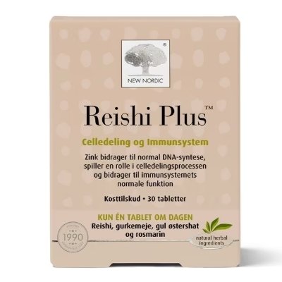 New Nordic Reishi Plus 30 tabletter New Nordic Reishi Plus 30 tabletter