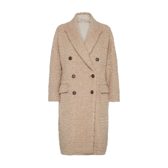Brunello Cucinelli Dame Frakker Brun S,