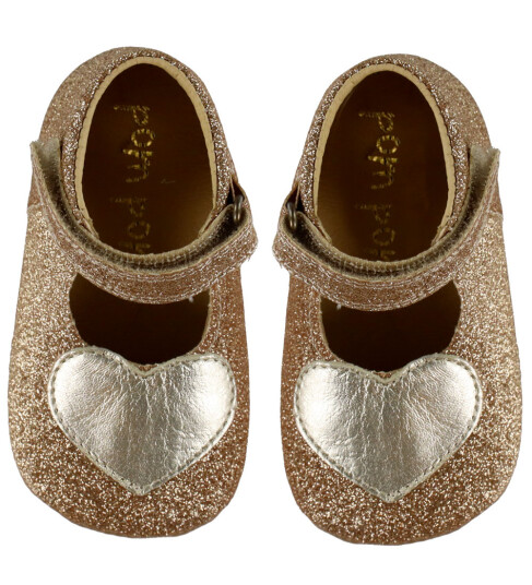 Pom Pom Gold Glitter Beginners™ Ballerinasko Heart 25